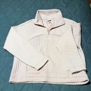 Quilted quarter zip